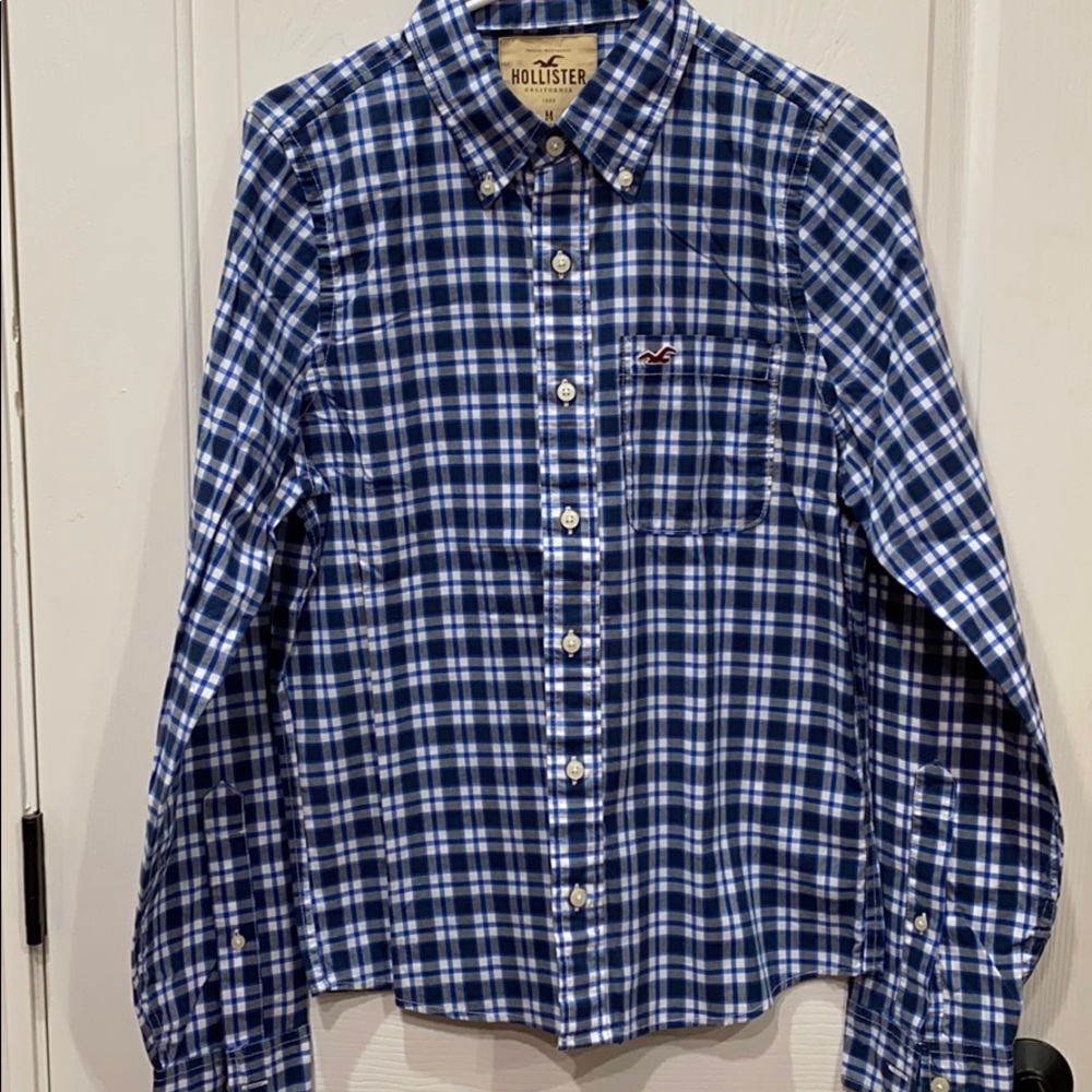 Men’s Hollister Blue Button down